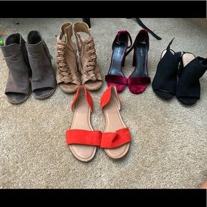 5 pairs of shoes for 50$.
